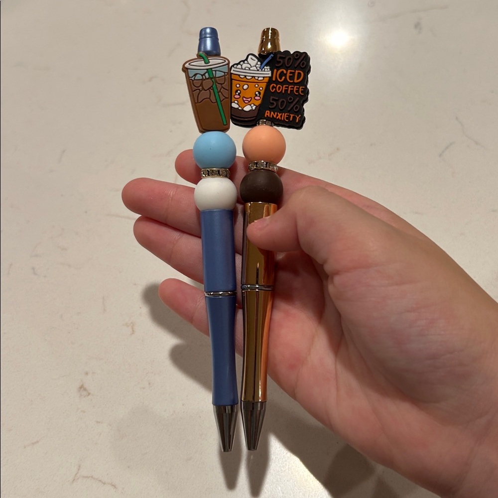 2 Beaded Pens